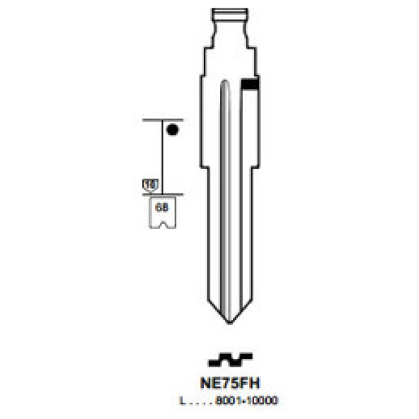 0012789-silca-flip-key-insert-ne75fh.jpg Flip Key insert NE75FH