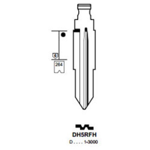 0012790-silca-flip-key-insert-dh5rfh.jpg Flip Key insert DH5RFH