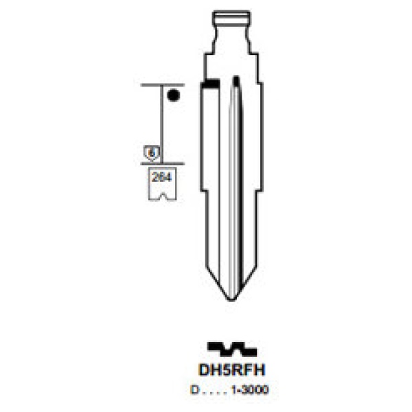 Flip Key insert DH5RFH