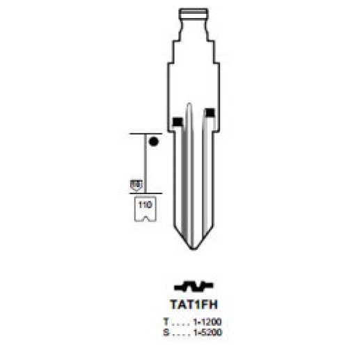 Flip Key insert TAT1FH
