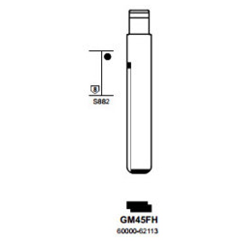 Flip Key insert GM45FH