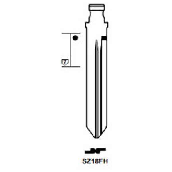 0012796-silca-flip-key-insert-sz18fh.jpg Flip Key insert SZ18FH