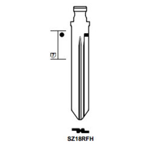 Flip Key insert SZ18RFH