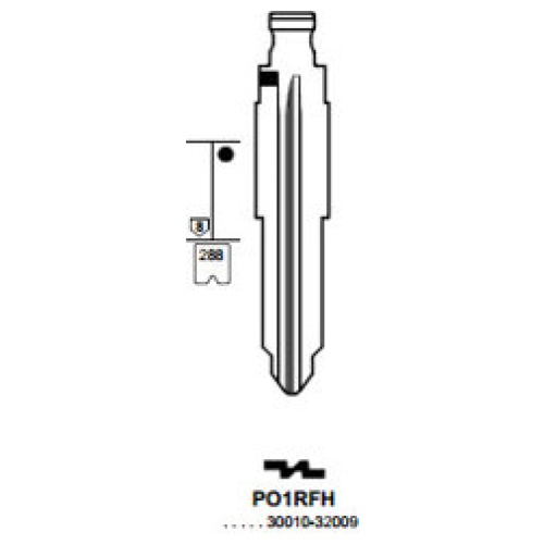 Flip Key insert PO1RFH