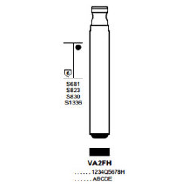 Flip Key insert VA2FH