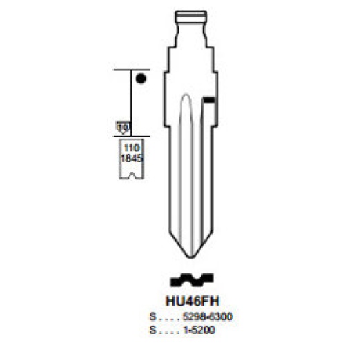 Flip Key insert HU46FH