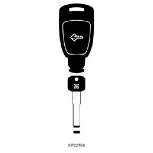 Transpondersleutel MH profiel SIP22TEK sleutelkit