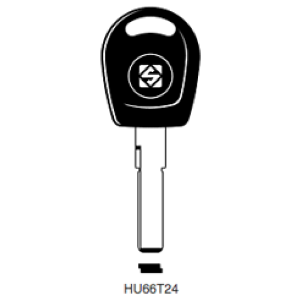 Transpondersleutel brass HU66T24