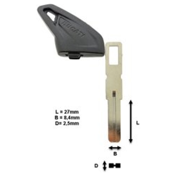 Lege transpondersleutel Ducati motor DCA-07