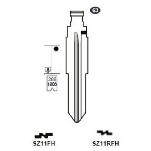 Flip Key insert SZ11RFH