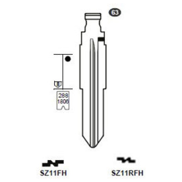 0021221-silca-flip-key-insert-sz11rfh.jpg Flip Key insert SZ11RFH