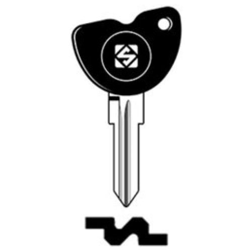 Transpondersleutel brass GT15RDTE zonder chip