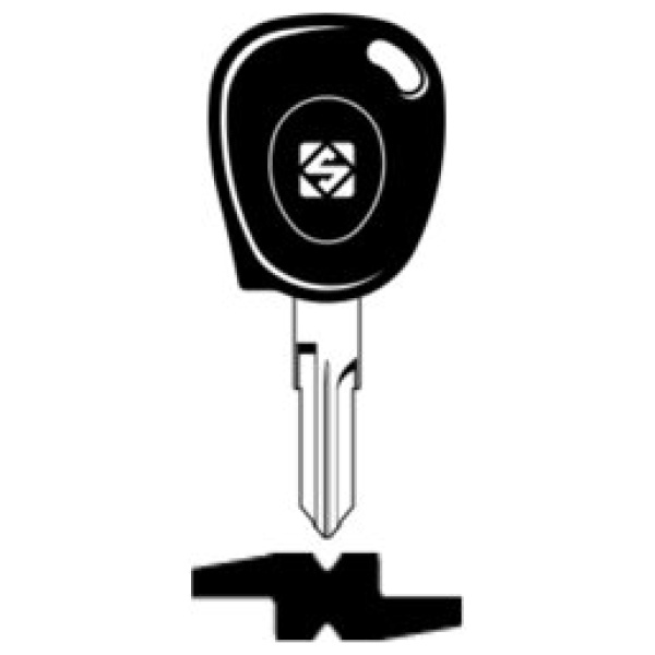 Transpondersleutel brass VAC102TE zonder chip