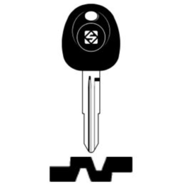 Transpondersleutel brass HYN6TE zonder chip