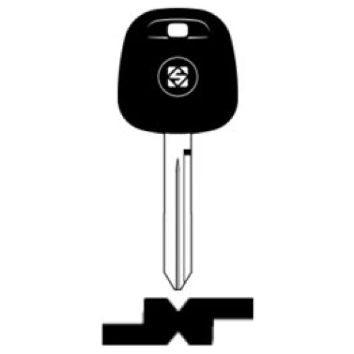 Transpondersleutel brass TOY47TE zonder chip