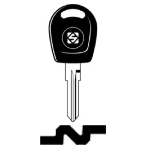 Transpondersleutel brass SZ18TE zonder chip