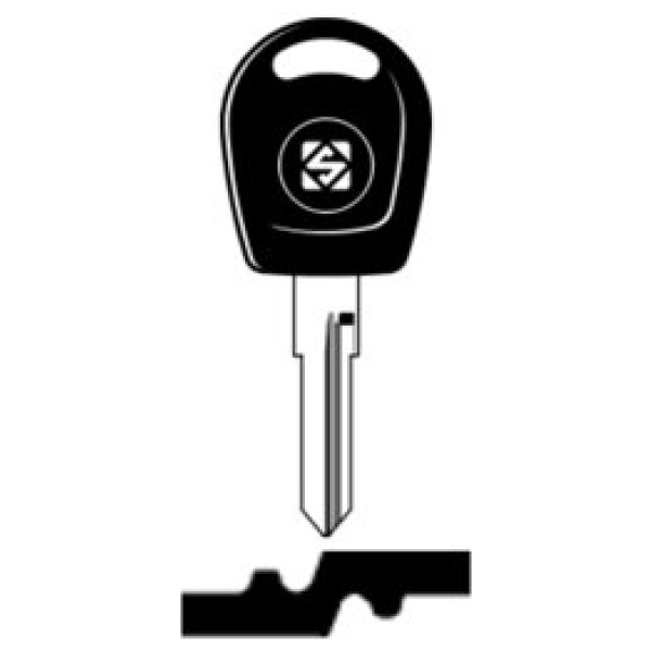 Transpondersleutel brass WT9TE zonder chip