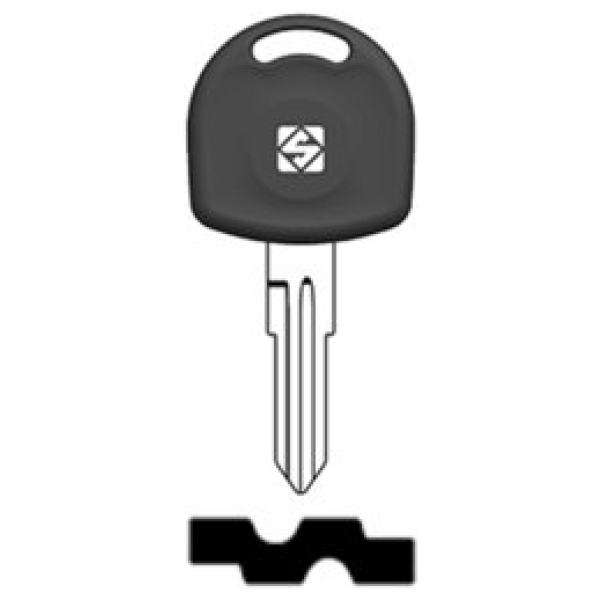 Transpondersleutel brass YM28TE zonder chip