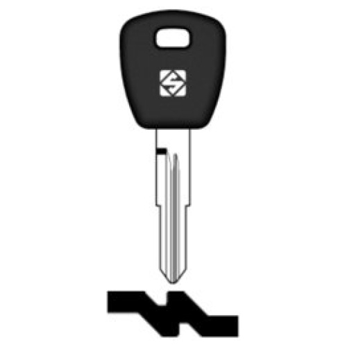 Transpondersleutel brass HON55RTE zonder chip