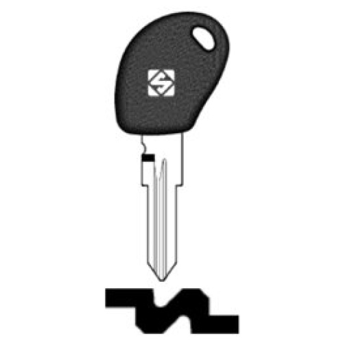 Transpondersleutel brass GT15RBTE zonder chip