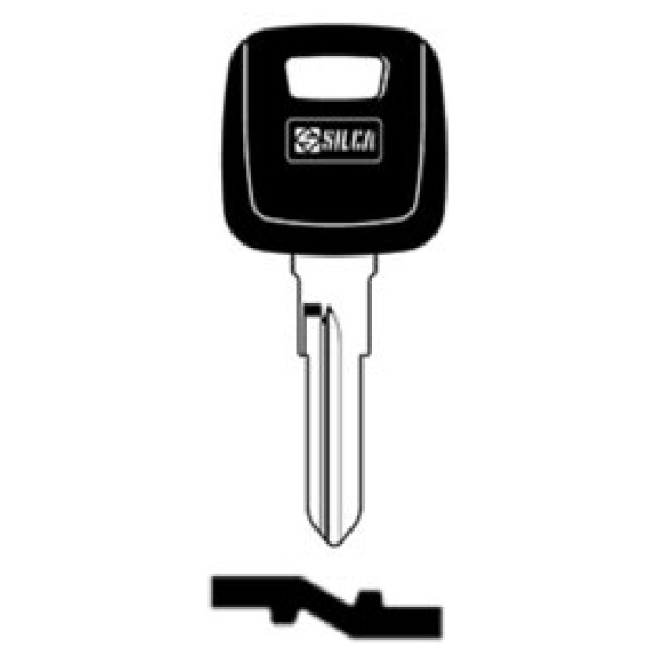 Transpondersleutel brass NE51TE zonder chip