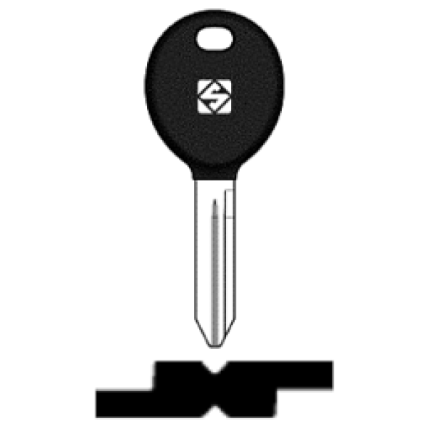 SilcaCY24TE.png Transpondersleutel brass NSN20TE zonder chip