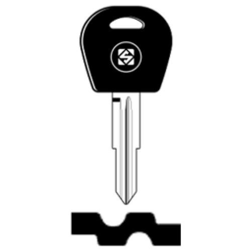 SilcaDWO4RTE.png Transpondersleutel brass DWO4RTE zonder chip