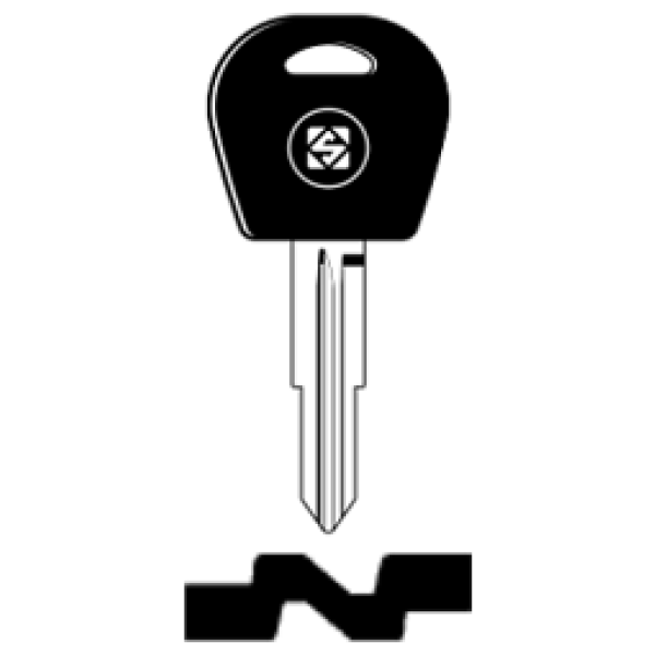 SilcaDWO5TE.png Transpondersleutel brass DWO5TE zonder chip