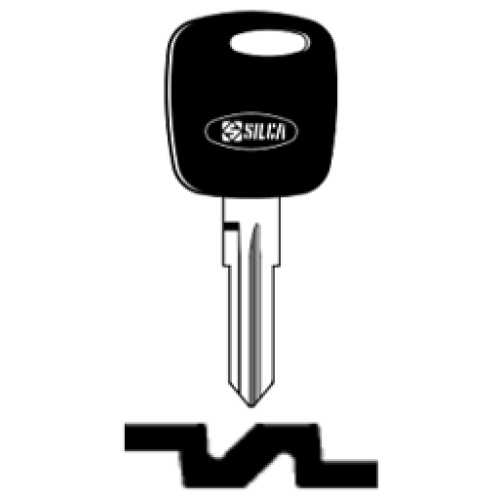 Transpondersleutel staal FO10TE zonder chip