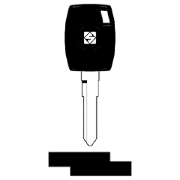 SilcaFO42RTE.png Transpondersleutel brass FO42RTE zonder chip