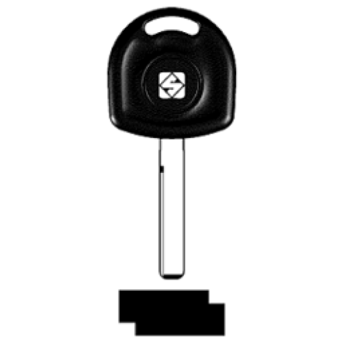 Transpondersleutel brass GM45TE zonder chip