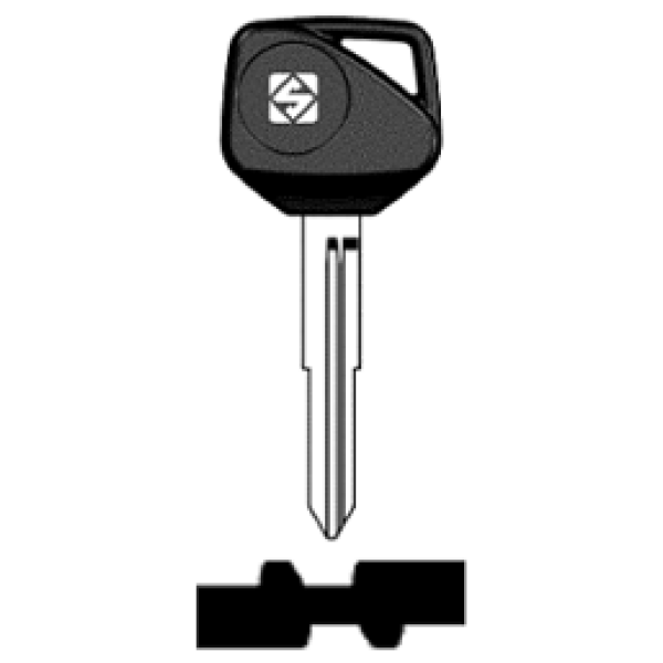 Transpondersleutel brass HON70TE zonder chip