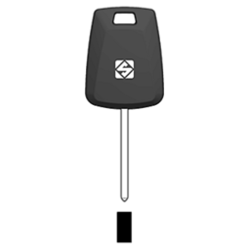 SilcaHU100CTE.png Transpondersleutel nikkel HU100CTE zonder chip