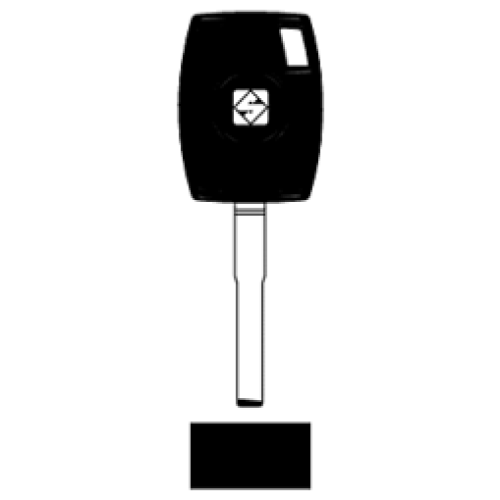 SilcaHU101TE.png Transpondersleutel brass HU101TE zonder chip