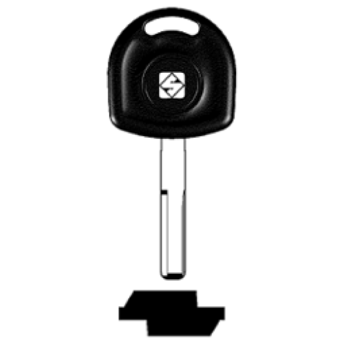 SilcaHU43TE.png Transpondersleutel brass HU43TE zonder chip