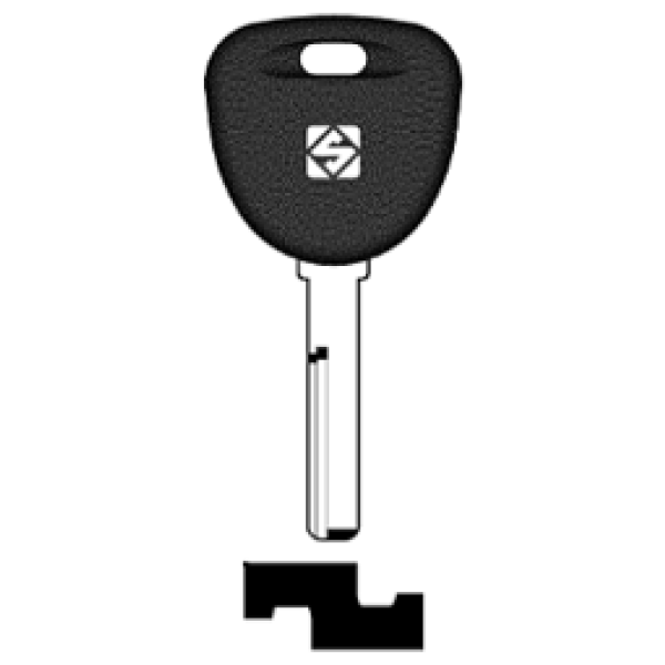 SilcaHU56RTE.png Transpondersleutel brass HU56RTE zonder chip