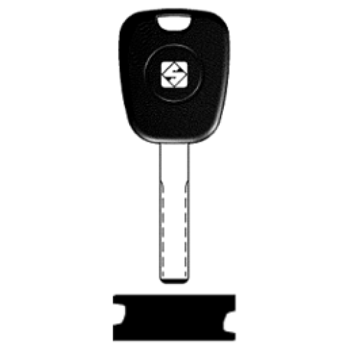 SilcaHU83TE.png Transpondersleutel nikkel HU83TE zonder chip