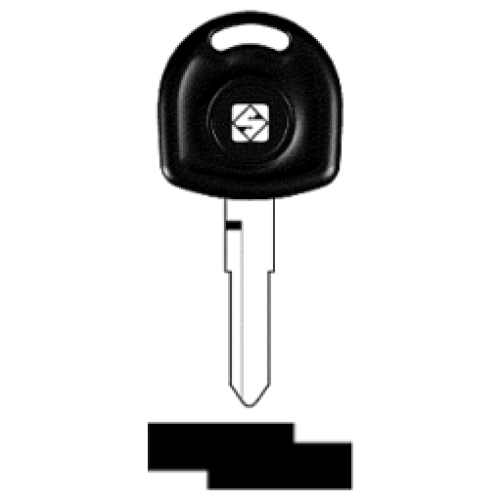 SilcaHU87RTE.png Transpondersleutel brass HU87RTE zonder chip