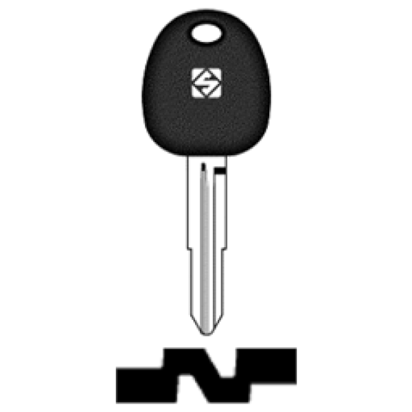 Transpondersleutel brass HYN12TE zonder chip