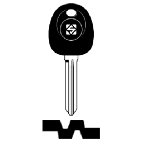 SilcaHYN14RTE.png Transpondersleutel brass HYN14RTE zonder chip