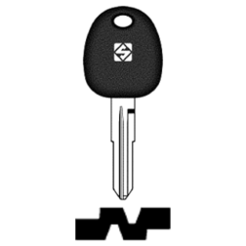 SilcaHYN15TE.png Transpondersleutel brass HYN15TE zonder chip