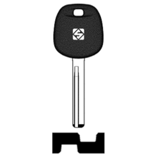 Transpondersleutel brass HYN17BTE zonder chip