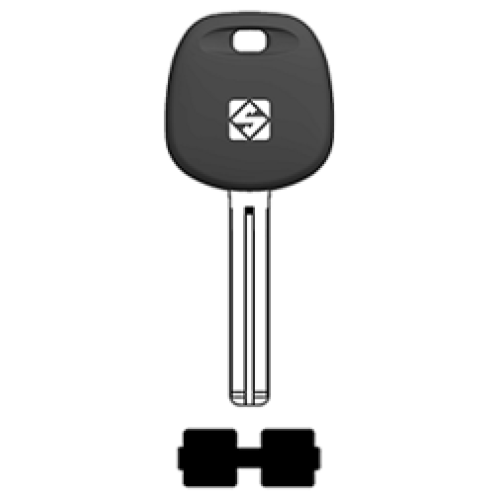 SilcaHYN20BTE.png Transpondersleutel brass HYN20BTE zonder chip