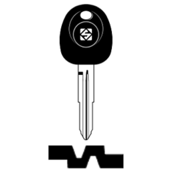 SilcaHYN7RTE.png Transpondersleutel brass HYN7RTE zonder chip