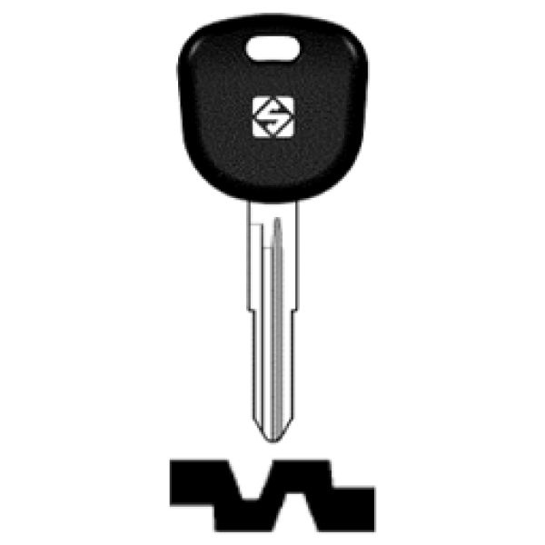 Transpondersleutel brass KIA3RTE zonder chip