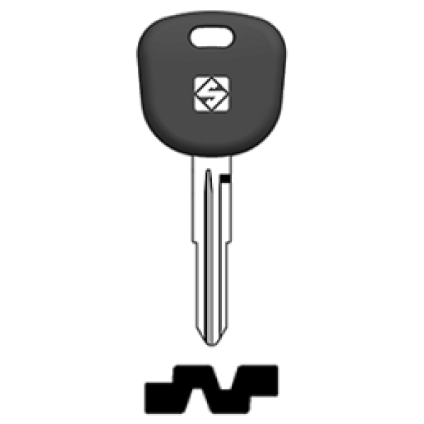 Transpondersleutel staal KIA3TE zonder chip