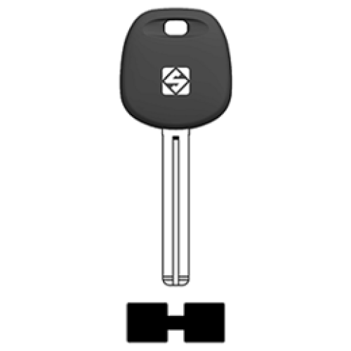 SilcaKIA7BTE.png Transpondersleutel brass KIA7BTE zonder chip