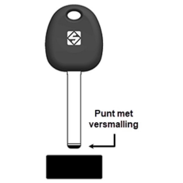 SilcaKIA9TE.png Transpondersleutel nikkel KIA9TE zonder chip