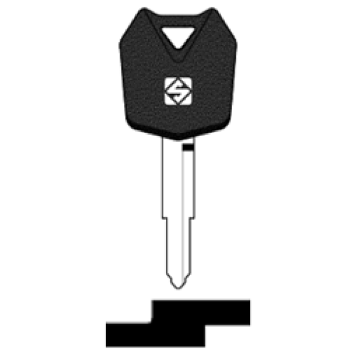 SilcaKW16TE.png Transpondersleutel brass KW16TE zonder chip