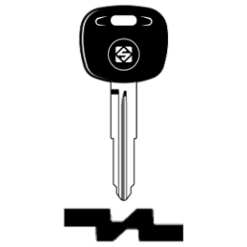 SilcaMIT11RTE.png Transpondersleutel brass MIT11RTE zonder chip